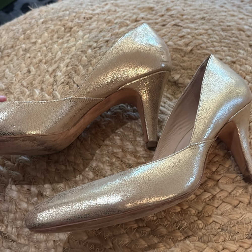 Loeffler Randall Gold Tamsin Pumps 8.5 - Picture 2 of 10
